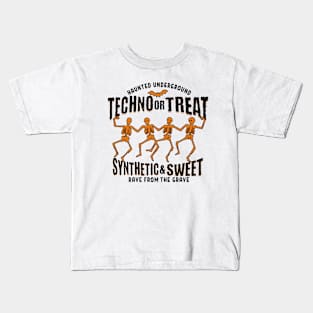 TECHNO - Or Treat Halloween Sweet (Black) Kids T-Shirt